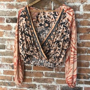 Free people silk shirt